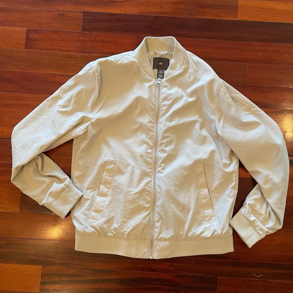 H&M Cream Bomber Jacket